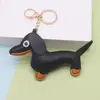 Encanto de bolso de salchicha grande creativo, llavero de perro pequeño estilo Miu, accesorio de teléfono de salchicha de dibujos animados