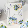 Cinta de Washi para Diario Yiniao y Serie Ode Floral Tema Floral Decoración de Diario Material para Manualidades Pegatinas Reutilizables 6 Diseños