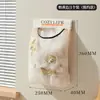 Almacenamiento de bolsas de basura cocina bolsa de plástico velcro bolsa de malla instalación en puerta de gabinete montada en pared bolsa conveniente bolsa de malla