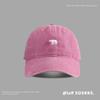 Gorra para hombre y mujer con letras lavadas, copa suave, visera, estilo coreano, retro, versátil, bordada con oso polar, gorra de béisbol, moda estudiantil