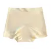 Novidade de Verão Calcinhas Boxer Femininas, Calcinhas de Quatro Cantos Estilo Europeu, Calcinhas de Seda Gelada, Calcinhas Femininas de Algodão 10A com Entrepernas Estendido, Respiráveis, Cintura Média