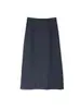 Falda Midi de Lana a Cuadros para Mujer Talla Grande, Cintura Alta, Adelgazante, Elegante, Cintura Elástica, Cremallera Lateral Invisible, Larga con Acabado de Alta Gama