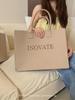 Nova bolsa de feltro simples de cor sólida, bolsa feminina de grande capacidade, bolsa de compras para mamãe, bolsa de viagem