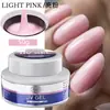 Venda quente transfronteiriça 50g arte de unhas gel transparente para extensão de unhas cor nude cola formato extensão reforço três em um atacado