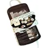 Nuevo neceser de lunares, organizador de equipaje de viaje portátil, bolsa portátil de maquillaje y artículos de tocador de lunares para mujer