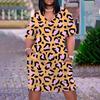 Vestido holgado de verano 2022 con estampado de leopardo 3D multicolor, talla grande, para mujer europea y americana de Amazon