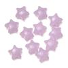 Cuentas perforadas de dos colores con forma de estrella de cinco puntas en forma de gelatina acrílica, para hacer pulseras, collares y accesorios con cuentas.