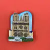 Novos adesivos magnéticos de geladeira de resina tridimensional para atrações turísticas ao redor do mundo fabricantes de souvenirs de turismo