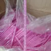 Canudos Criativos de Estampa de Leopardo Transfronteiriços da Amazon com Estampas Coloridas, Canudos Rígidos de PP Reutilizáveis, Canudos de Plástico Ecológicos