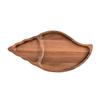 Té de la tarde transfronterizo más vendido estilo ins, accesorios para fotos gourmet plato pequeño de madera estilo japonés disco de madera maciza bandeja ovalada de madera
