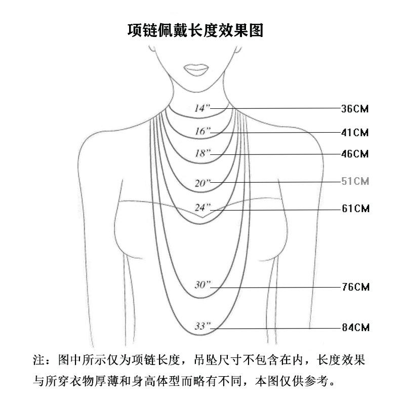 项链佩戴效果图