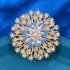 Nova Moda Francesa Broche de Girassol Exquisito Artesanato Pesado Temperamento Elegante Broche Feminino Acessórios de Vestuário Atacado