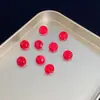 Zirconia de corte especial tipo rueda de la fortuna de 6 mm con baño de color degradado, diamante suelto, mismo estilo que se ve en las transmisiones en vivo, accesorios para decoración de uñas, pendientes de botón y adornos de diamante