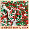 Decoração de Bolo de Natal 2025 Árvore de Natal Bengala Floco de Neve Forma Contas de Açúcar Agulha de Açúcar Doce Decoração de Confeitaria Plug-in