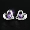 Pendientes de plata bañados en cobre para mujer, joyería de plata de moda coreana para novia, regalo de San Valentín Tanabata.