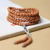 Colección Rey Árbol Viejo Grado Sangre Pura Pequeño Rey Kong Bodhi Pulsera de Círculo Único Semilla Original Carne Reventada Patrón Doble Dragón Hombre Impopular
