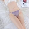 Ropa interior sexy para mujer, con encaje de malla transparente y decoraciones de diamantes europeos y americanos, tangas tentadoras para mujer 5017