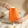 Bolsas de Papel Naranja para Alimentos, Bolsas Desechables para Empaque de Repostería, Bolsitas Pequeñas para Guardar Dulces de Fiesta, Bolsas para Empaque de Regalos