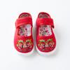 Zapatos nuevos de cabeza de tigre para primavera y verano Zapatos de tela de lasaña para niños Zapatos bordados para bebé y niño pequeño gamuza de algodón