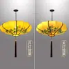 Linternas Chinas Clásicas de Platillo Volador Pintadas a Mano Linternas Modernas Creativas para Restaurantes de Hot Pot Hoteles Casas de Té Lugares Escénicos Linternas con Forma Especial