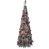 Árbol de Navidad Retráctil de Punto Transfronterizo Decoración Navideña Festiva Árbol LED Luminoso Árbol de Navidad Retráctil Venta al por Mayor