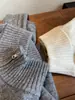 Produto Original, Material de Camada Dupla com Qualidade de Primeira Linha! Suéter de Gola Alta Oversized com Tranças de Lã Vintage Estilo Old Money