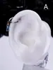 Nuevo aro de nariz con bisagra de segmento incrustado de diamantes europeo y americano cartílago de la oreja pantalla para la oreja pendientes colgantes pendientes de días piercing acero inoxidable 316L