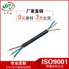Cable de alimentación Cable de extensión de 3 conductores H05Rn-F Cadena de luces Portalámparas Cable Cable de alimentación americano Procesamiento 3*0.5 Metros Cuadrados