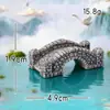 Micro-Paisaje Creativo Puente de Madera Estilo Antiguo Pabellón Jardinería Paisajismo Decoración DIY Accesorios Artesanías de Resina Adornos Pequeños