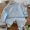 300g Veludo Shu cor algodão roupas de outono calças de outono roupa íntima de base conjunto adolescentes meninos e meninas grandes roupas quentes para casa