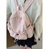 Mochila de Lona de Nylon Estilo Coreano para Mujer 2025 Nueva Mochila Estilo Universitario Combinable Casual de Gran Capacidad Bolsa de Viaje