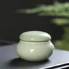 Pote Selado Cerâmico Mini para Embalagem de Chá, Caixa de Pó, Blusher, Frasco Dosador para Creme Facial e Loção
