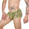 CLEVER-MENMODE - Bóxers de malla con estampado de leopardo para hombre, ropa interior sexy europea y americana, venta al por mayor