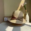 2026 Nuevo Estilo Sombrero de Paja de Ala Ancha con Lazo Primavera y Verano Protección Solar Ajustable Plegable Sombrero de Pesca de Playa para Mujeres