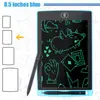 Pizarra LCD de escritura a mano a color de 8.5 pulgadas, 10 pulgadas, 12 pulgadas, tablero de escritura LCD para niños y estudiantes, pizarra LCD de actividad, regalo pequeño