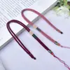 Cordón para colgante de plata 925, cuerda de collar tejida simple, cuerda para colgante de jade, joyería para colgar en el cuello, venta al por mayor, suministro directo