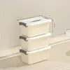 Caja de Almacenamiento Engrosada para Ropa, Juguetes, Snacks de Casa y Coche, Caja de Almacenamiento de Respaldo, Caja de Almacenamiento tipo Canasta de Plástico