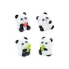 Miniaturas Fofas de Panda de Bambu para Micro-Paisagens, Acessórios DIY para Decoração de Jardim, Mini Enfeites