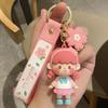 Chaveiro Pingente Flor de Cerejeira Menina Atacado Casal Bolsa Boneca Joias Barraca Feira Noturna Atacado Pequenos Presentes