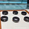 Anillo de Correr Negro Ébano Pintado a Mano Accesorios Culturales DIY Pulsera Pulsera Cuentas Cuerda Trenzada Colgante Accesorios Creativos