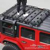 Portaequipajes de Techo Transfronterizo Adecuado para 18-26 Jeep Wrangler Everest Marco de Equipaje Plataforma Jl Modificación de Vehículo Todoterreno