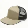 Patrón de Logo de Etiqueta Tejida de Cuero 5 Piezas 6 Piezas 7 Piezas Placa Ligera Gorra de Camionero Americana Gorra de Béisbol Personalización