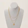 Collar corto de traje combinado multicapa con cadena de cuentas de cobre y lentejuelas de perlas, venta caliente transfronteriza europea y americana