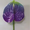 Flor Artificial Decorativa de Anturio Rojo Tallo Único, Impresa en 3D con Tacto Realista, Adecuada para Decoración del Hogar, Arreglos de Boda y Decoración Suave