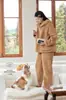 Pijama con capucha de Keshika más vendido para otoño e invierno, engrosado, ligero, cálido, retiene el calor, corte holgado y antiestático para estar en casa.