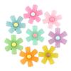 Accesorios de Resina de Flores para Zuecos DIY de Niños, Accesorios para el Cabello, Flor de Cinco Pétalos de Gelatina, Kit de Materiales para Sombreros de Sol al por Mayor