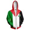 Sudadera con capucha y cremallera de manga corta 2023 Free Palestine Go Palestine