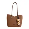 Bolso de Hombro/Axila de Gran Capacidad, Moderno, Elegante, Modelo Nuevo 2026, Color Sólido, Moderno, Sencillo para Mujer