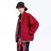 Chamarra Reversible de Comercio Exterior Transfronterizo para Hombre Chaqueta de Primavera para Hombre Tendencia Juvenil Cuello Solapa Ropa Exterior Estilo Tendencia de Hong Kong