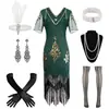 Vestido de Fiesta de Noche con Borlas Europeo y Americano S-5XL Vintage de los Años 20 con Lentejuelas y Perlas Vestido Gatsby Amazon